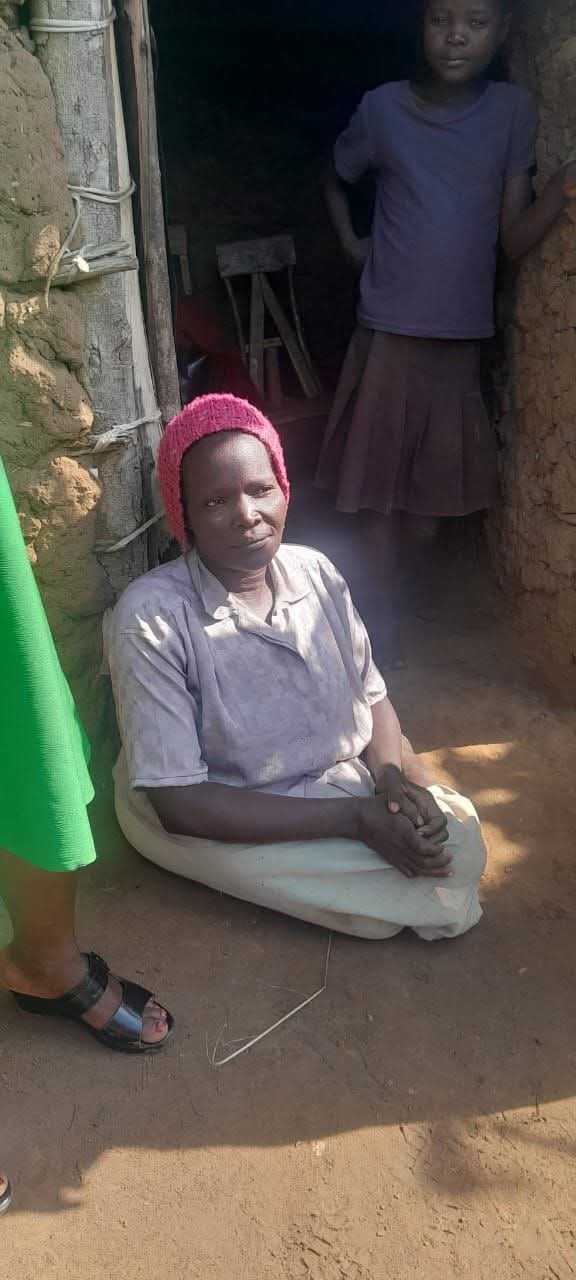 A woman with a physical disability, before receiving support